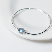 Bracelet Éclatant avec Pierre de Lune - Collection "Perle d'Océan" | Bijoux Chakra