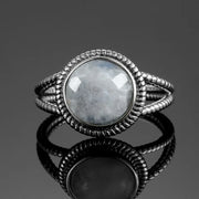 Bague en Argent avec Pierre de Lune "Éternelle Sérénité" | Bijoux Chakra