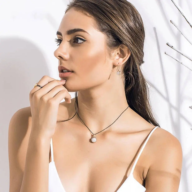 Pendentif Éclat de Lune "Perle d'Océan" | Bijoux Chakra