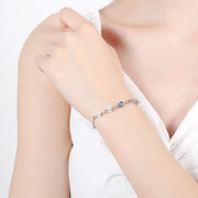 Bracelet Envoûtant en Pierre de Lune "Croissant Azur" | Bijoux Chakra