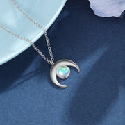Pendentif Éthéré en Pierre de Lune "Crépusculaire" | Bijoux Chakra