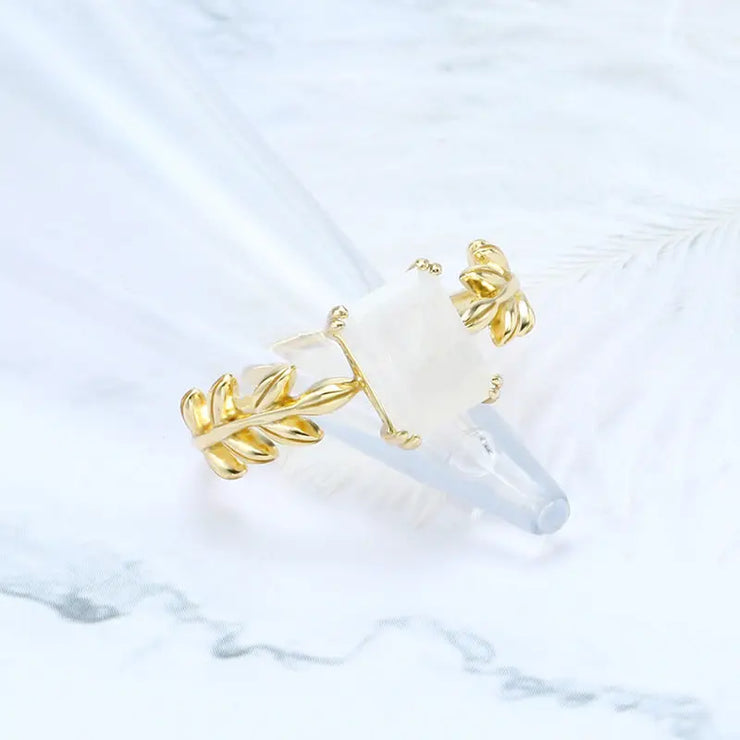 Bague Éblouissante en Pierre de Lune ''Azur Infini'' | Bijoux Chakra
