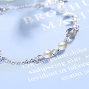 Bracelet Envoûtant en Pierre de Lune "Croissant Azur" | Bijoux Chakra