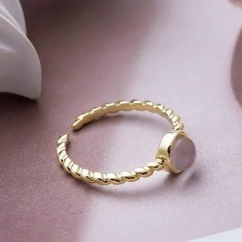 Bagage Intemporelle en Pierre de Lune Rose | Bijoux Chakra
