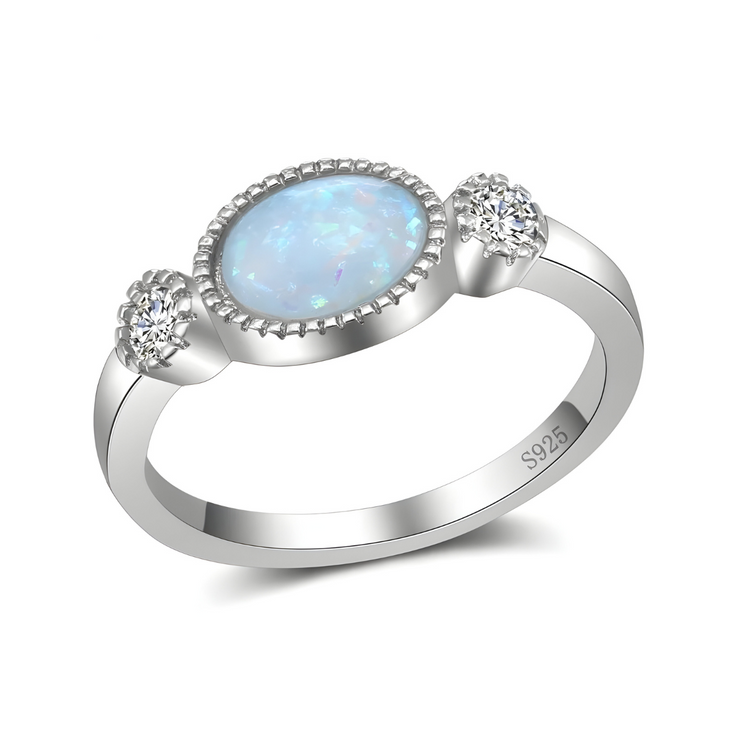 Bague Vintage en Aigue-Marine - Éclat Océanique | Bijoux Chakra