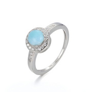 Bague Jonc en Aigue Marine - Éclat Éternel des Rivages | Bijoux Chakra