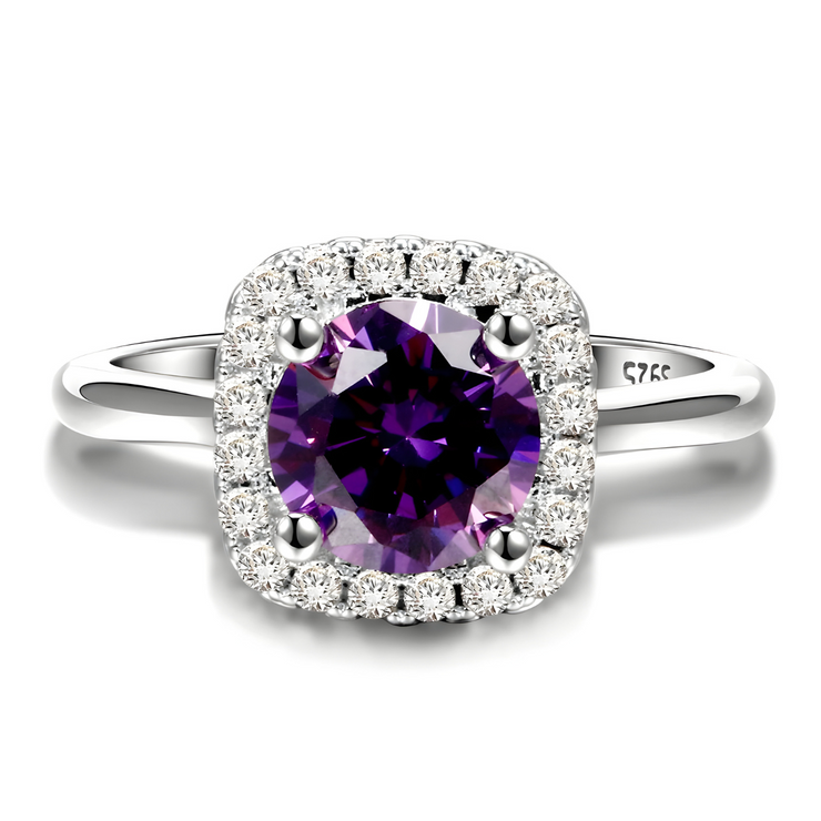 Véritable Améthyste - Bague au Charme Lavande | Bijoux Chakra