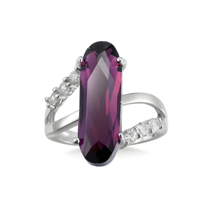 Bague Améthyste Contemporaine - Éclat Velours Pourpre | Bijoux Chakra
