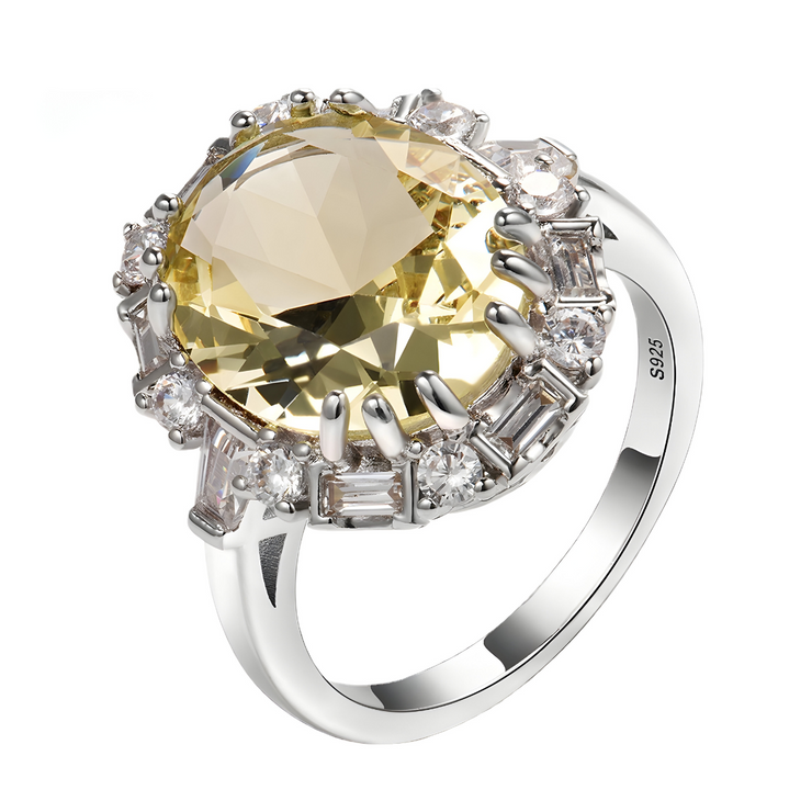 Bague Citrine Arax - Brillance Ensoleillée | Bijoux Chakra