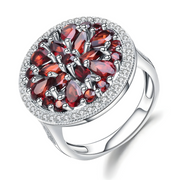 Bague Grenat Bohème - Élégance Royale | Bijoux Chakra