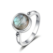 Bague en Argent avec Labradorite - Éclat Arctique | Bijoux Chakra