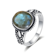 Bijou Éclatant en Labradorite Verte - Lumière Polaire | Bijoux Chakra