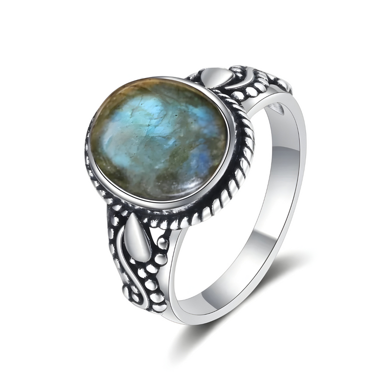 Bijou Éclatant en Labradorite Verte - Lumière Polaire | Bijoux Chakra