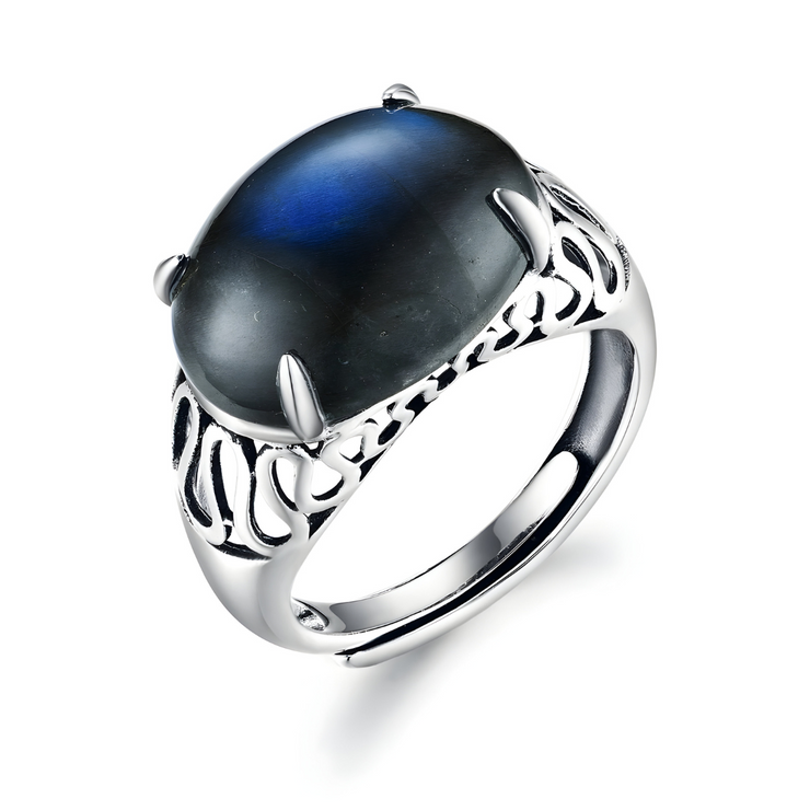 Bague envoûtante Labradorite Bleue - Éclat Céleste | Bijoux Chakra