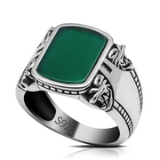 Sublime Bague Malachite - Vague Émeraude | Bijoux Chakra