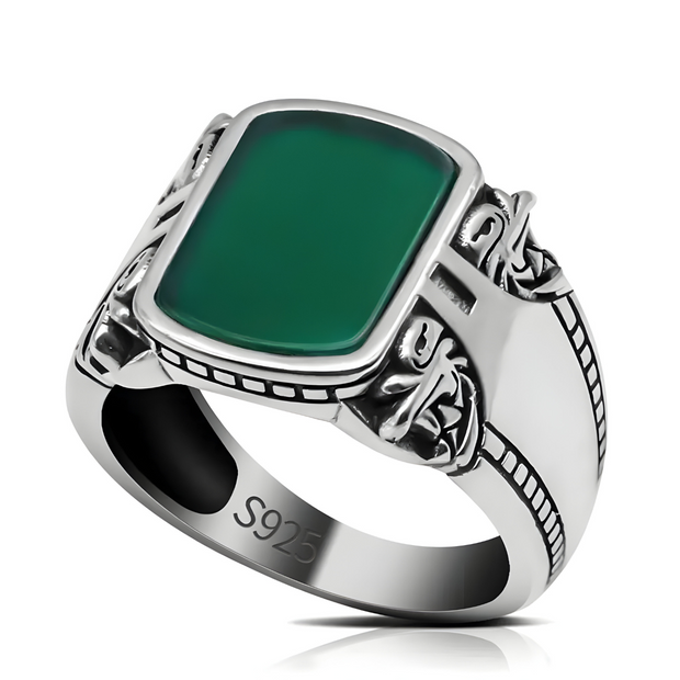 Sublime Bague Malachite - Vague Émeraude | Bijoux Chakra