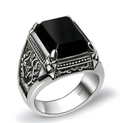 Bague Obsidienne - Mélodie Nocturne Envoûtante | Bijoux Chakra