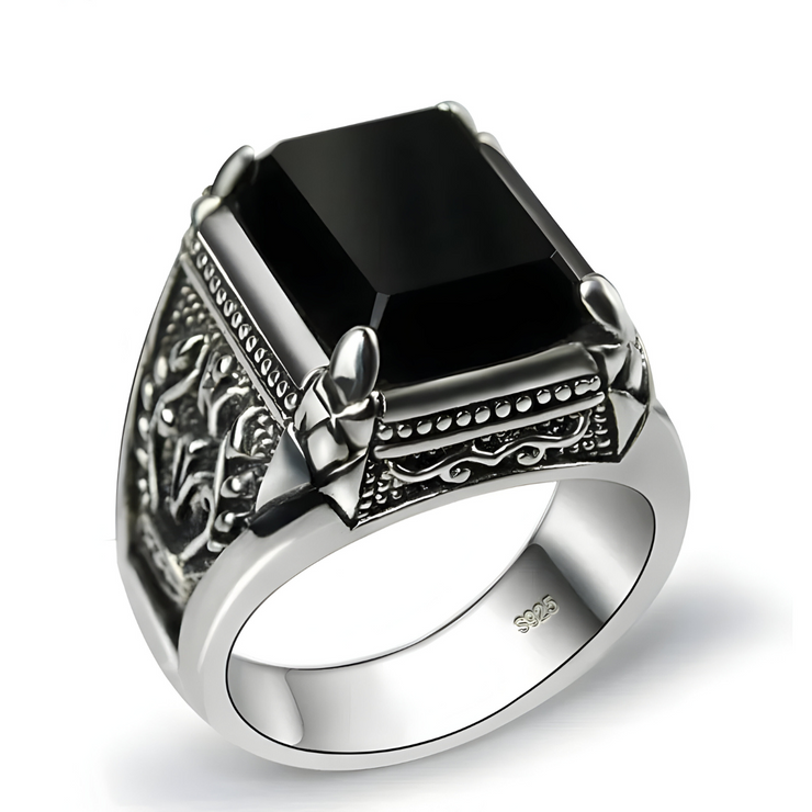 Bague Obsidienne - Mélodie Nocturne Envoûtante | Bijoux Chakra