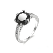Éclatante Bague en Obsidienne Noire | Bijoux Chakra