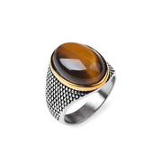 Bague Oeil de Tigre - Brillance Intense et Sauvage | Bijoux Chakra