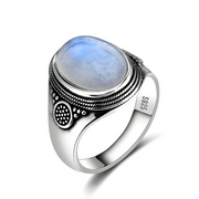 Bague Envoûtante Pierre de Lune Bleue - Éclat Lunaire | Bijoux Chakra