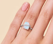 Bague "Sauvage" avec Pierre de Lune Éclatante | Bijoux Chakra