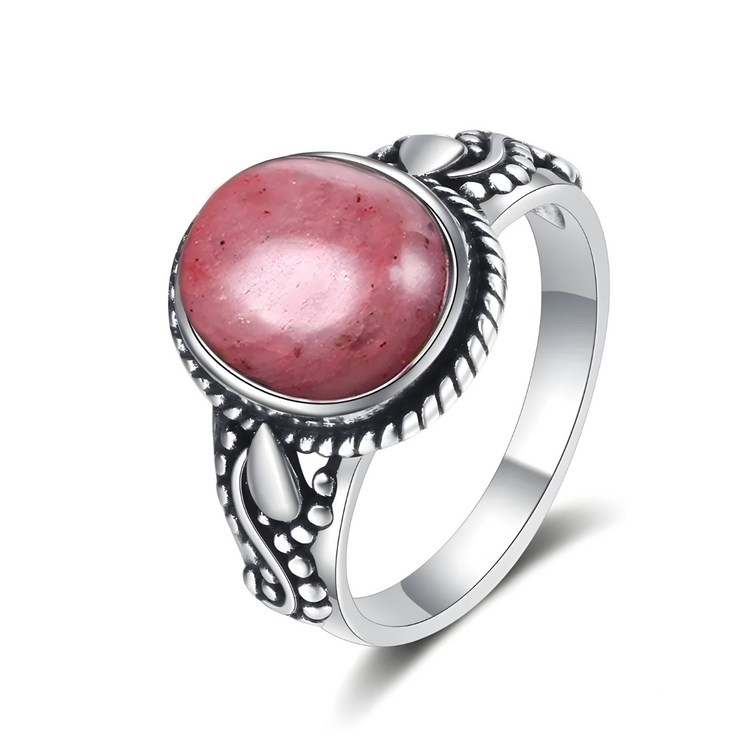 Bague Rhodochrosite - Éclat de Rosée | Bijoux Chakra