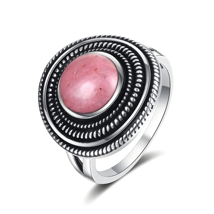 Bague en Rhodochrosite - Rose Resplendissant | Bijoux Chakra
