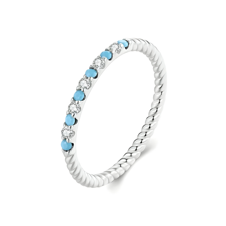 Bague Argentée avec Turquoise - Splendeur Marine | Bijoux Chakra