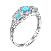 Bague Éclatante Turquoise Navajo - Océan de Lumière | Bijoux Chakra