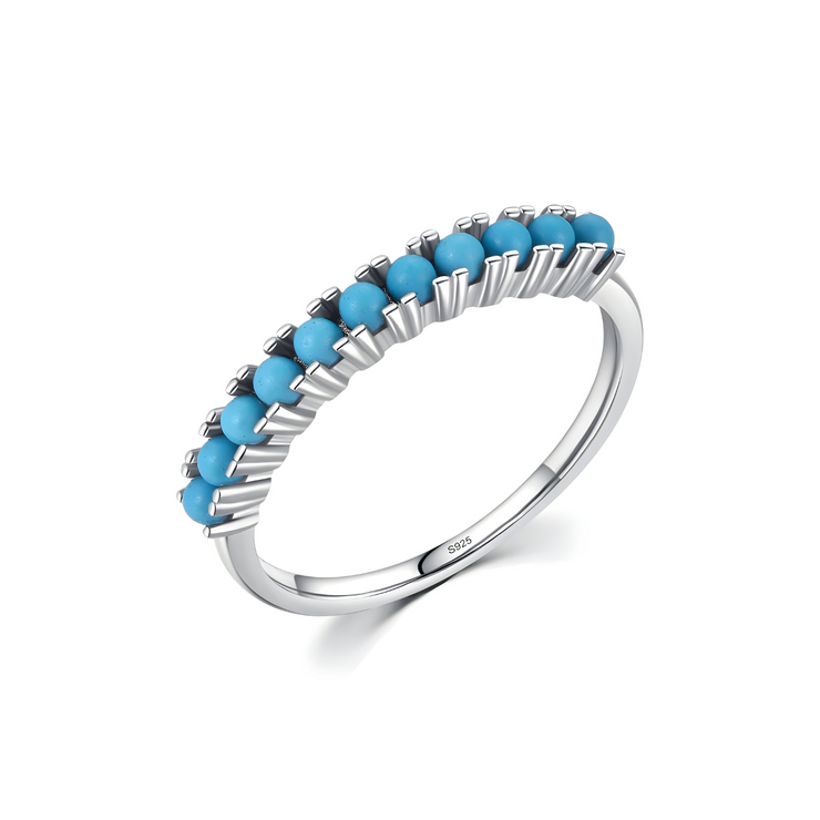 Bague Turquoise Authentique - Éclat d'Eau Ethnique | Bijoux Chakra