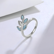 Bague en Argent avec Aigue-Marine - Bleu Éblouissant | Bijoux Chakra