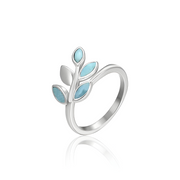 Bague en Argent avec Aigue-Marine - Bleu Éblouissant | Bijoux Chakra