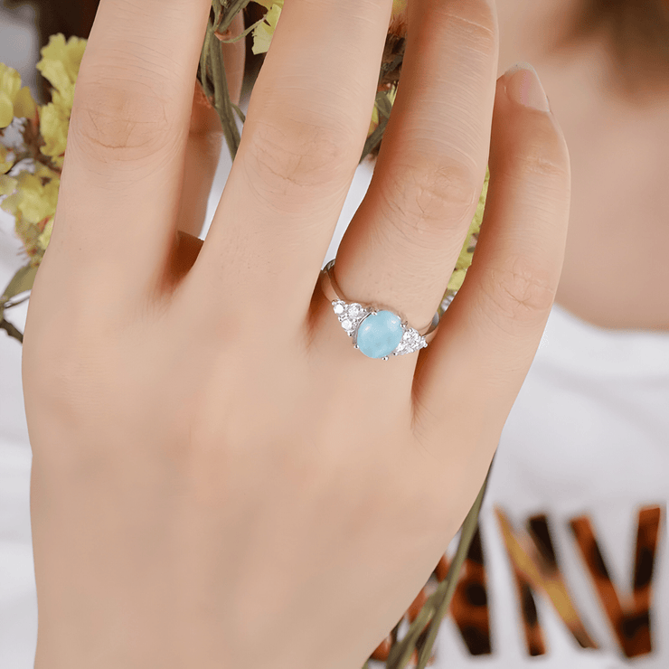 Bague en Aigue-Marine Brute - Éclat Perlé | Bijoux Chakra