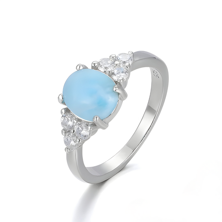 Bague en Aigue-Marine Brute - Éclat Perlé | Bijoux Chakra