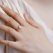 Bague Éclatante en Amazonite et Or - Aurore Rayonnante | Bijoux Chakra