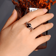 Bague Grenat Prague - Éclat Étoile Rubis | Bijoux Chakra