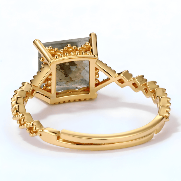 Bague Éclatante en Labradorite et Or - Brume Étoilée | Bijoux Chakra