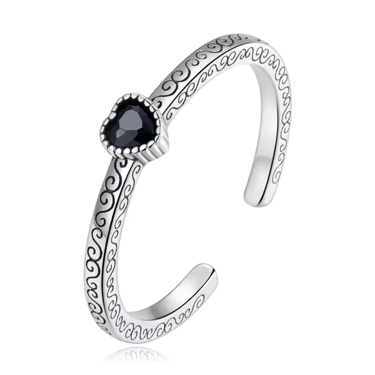 Bague Obsidienne Elégante | Bijoux Chakra