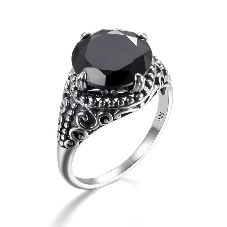 Bague en Obsidienne - Éclat Ombreux | Bijoux Chakra