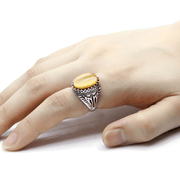 Bague Prisme Sauvage en Oeil de Tigre | Bijoux Chakra
