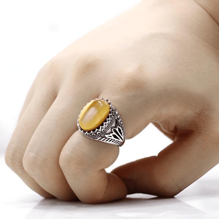 Bague Prisme Sauvage en Oeil de Tigre | Bijoux Chakra