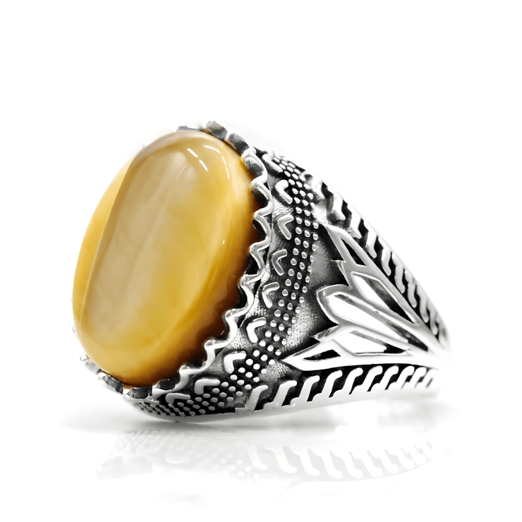 Bague Prisme Sauvage en Oeil de Tigre | Bijoux Chakra