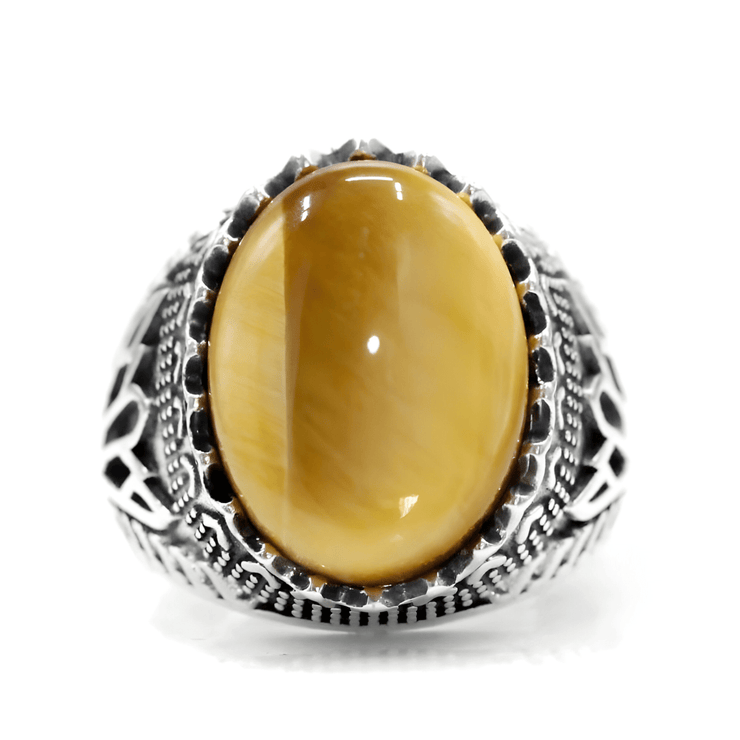 Bague Prisme Sauvage en Oeil de Tigre | Bijoux Chakra