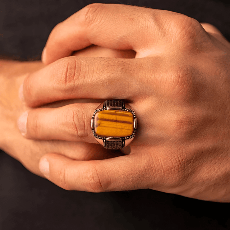 Bague Œil de Tigre - Bouclier Protecteur Élégant | Bijoux Chakra