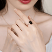 Bague Onyx – Brillance Nocturne | Bijoux Chakra
