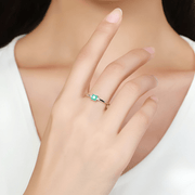 Bague Tourmaline Melon D'eau - Splendeur Tropicale | Bijoux Chakra