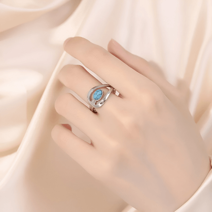 Bague Éclat Turquoise - Rivage Bleu Canyon | Bijoux Chakra