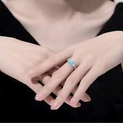 Bague Éclatante Turquoise Navajo - Océan de Lumière | Bijoux Chakra