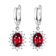 Boucles d'Oreilles Grenat - Éclat de Grenat Authentique | Bijoux Chakra